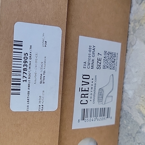 CREVO Eva Leather Ankle Boot Mink Gray - Picture 10 of 10